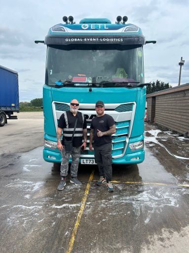The Welford Truck Wash team with a freshly cleaned truck